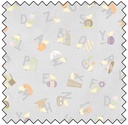 Little Chicks Alphabet Tossed - GREY