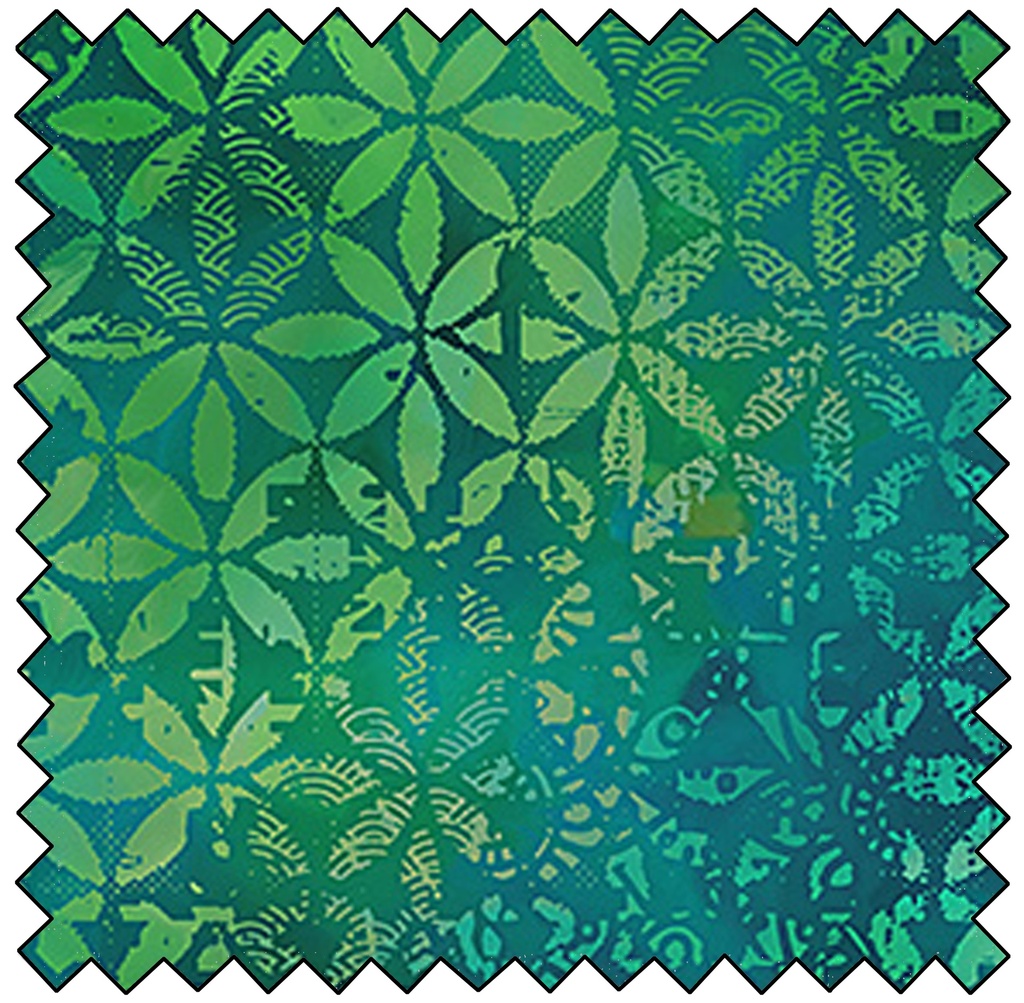 Boho Blooms - Petal Grid - GREEN