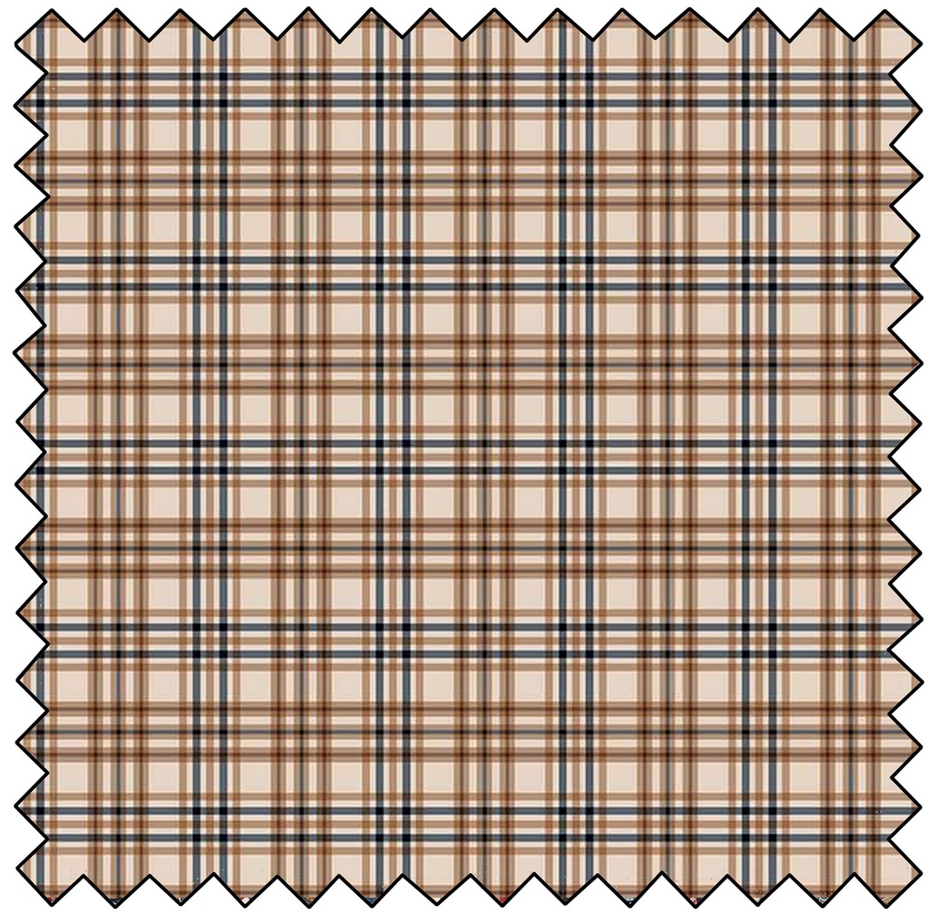 Cottonwood Stables - Horse Plaid Blanket - TAN