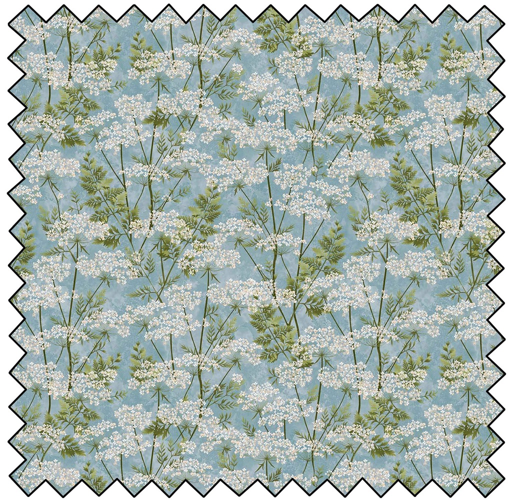 Cottonwood Stables - Queen Anne's Lace All Over - BLUE