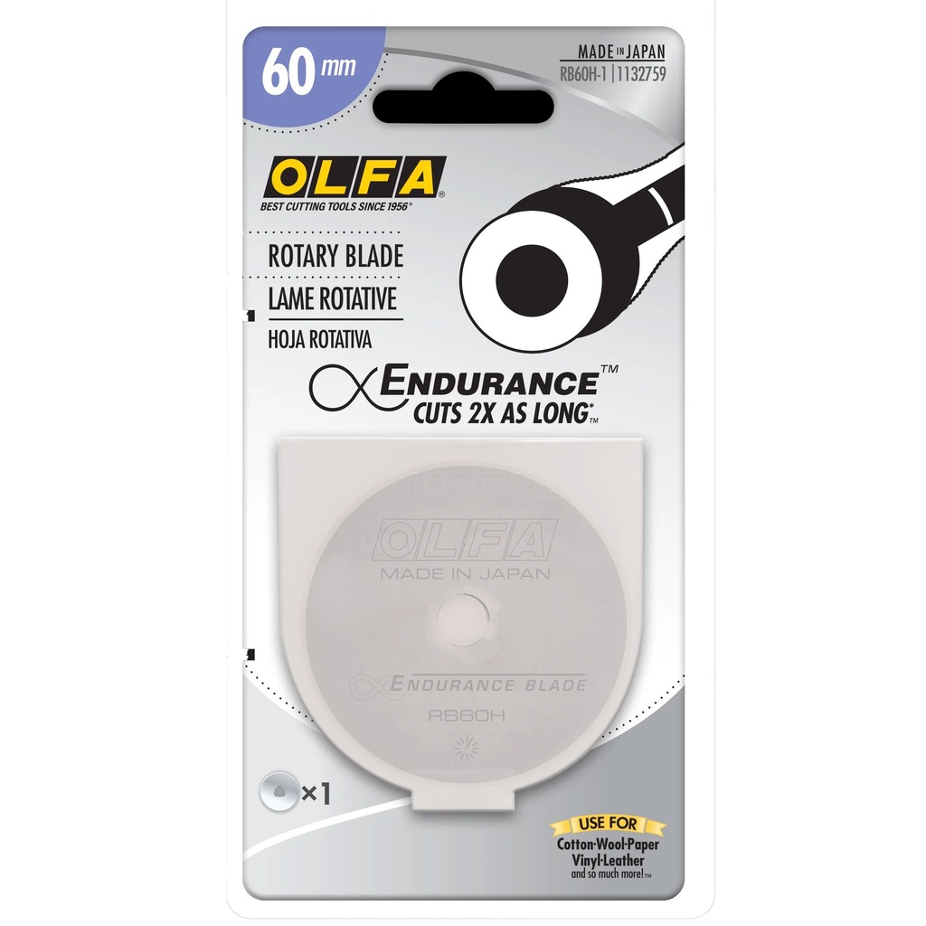 OLFA Endurance Rotary Blade - 60 MM - 1 PACK