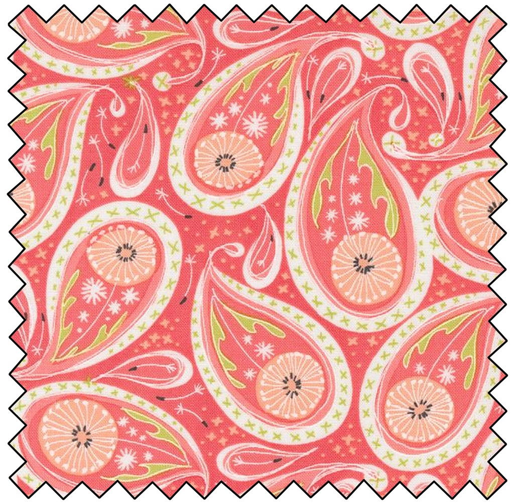 Dandi Duo - Paisley - CORAL