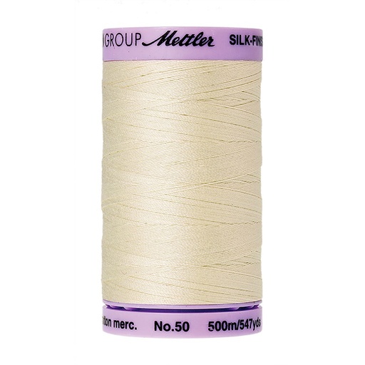 [MET9104-3612] Silk Finish 50wt - 500M - ANTIQUE WHITE - #3612