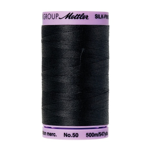 [MET9104-4000] Silk Finish 50wt - 500M - BLACK - #4000