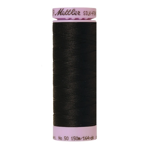 [MET9105-4000] Silk Finish 50wt - 150M - BLACK - #4000