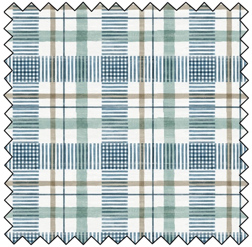 Lakeside Retreat - Lakeside Plaid - AQUA