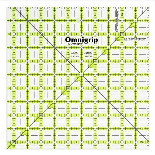 [OMRN105] Omnigrip NEON Square Ruler - 10.5"