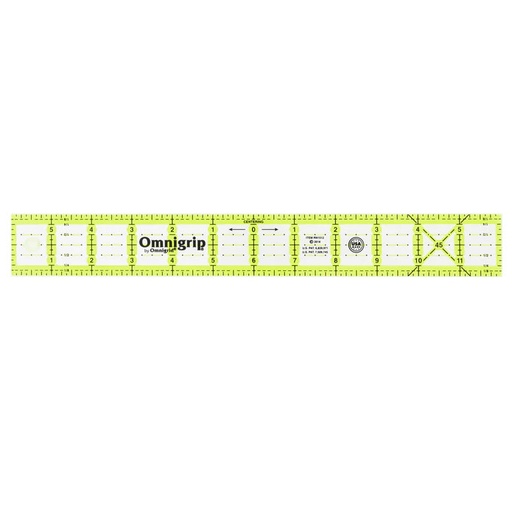 [OMRN1512] Omnigrip NEON Rectangle Ruler - 1.5" x 12"