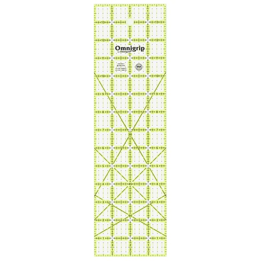 [OMRN14] Omnigrip NEON Rectangle Ruler - 4" x 14"