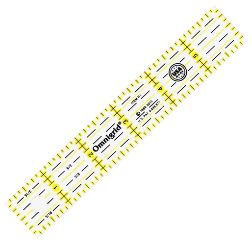 [OMR1] Omnigrid Rectangle Ruler - 1" x 6"