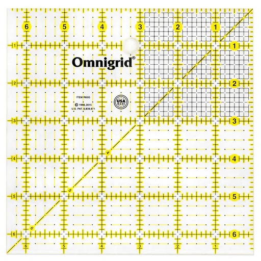 [OMR65G] Omnigrid Square Ruler - 6.5"