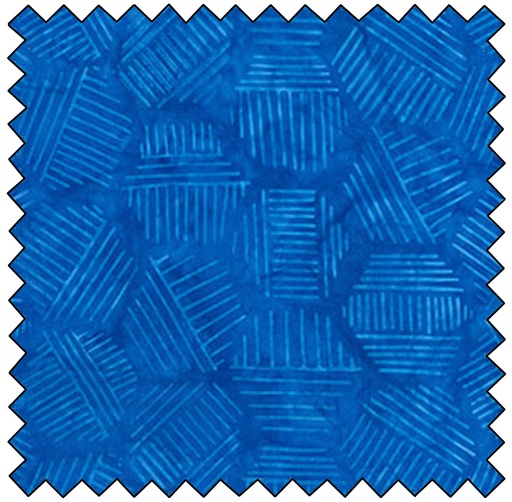 [B81700-42] Hexies Batik - BLUE BAYOU