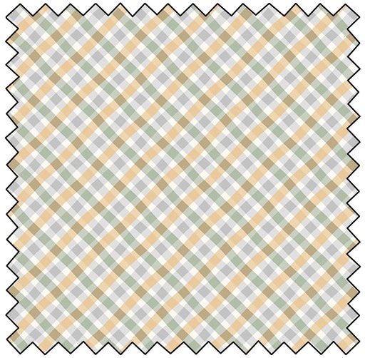 [HEG886-64] Into The Jungle - Diagonal Plaid - MULTI