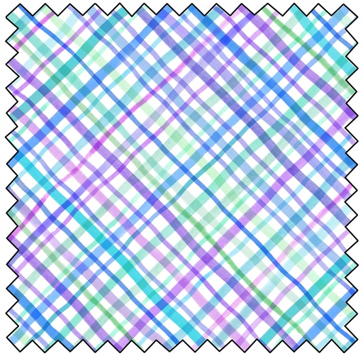 [MASD676-VZ] Bloom Bright - Plaid - VIOLET