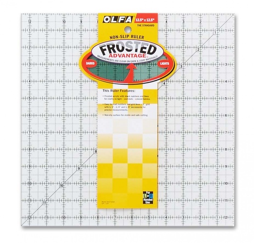 [O1071818] OLFA Frosted Square Ruler - 12.5" x 12.5"