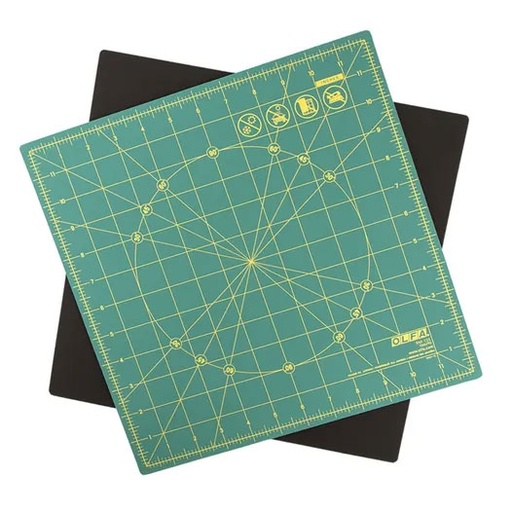 [O1066792] OLFA Rotating Cutting Mat - 12" x 12"