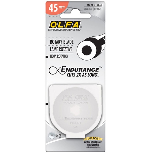 [O1139991] OLFA Endurance Rotary Blade - 45 MM - 2 PACK