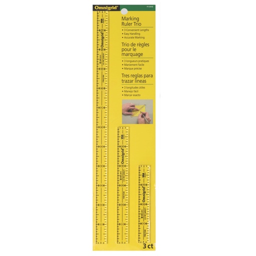 [OMR1264S] Omnigrid Marking Ruler Trio