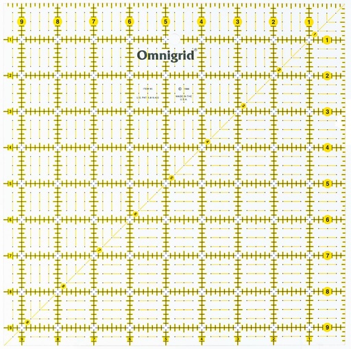 [OMR95] Omnigrid Square Ruler - 9.5"