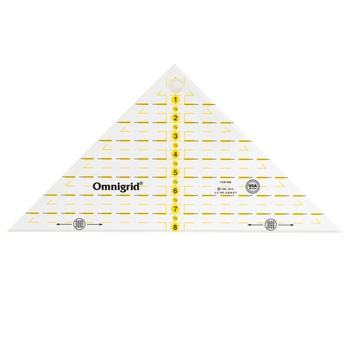 [OMR98] Omnigrid Quarter Square Triangle Ruler - 8"