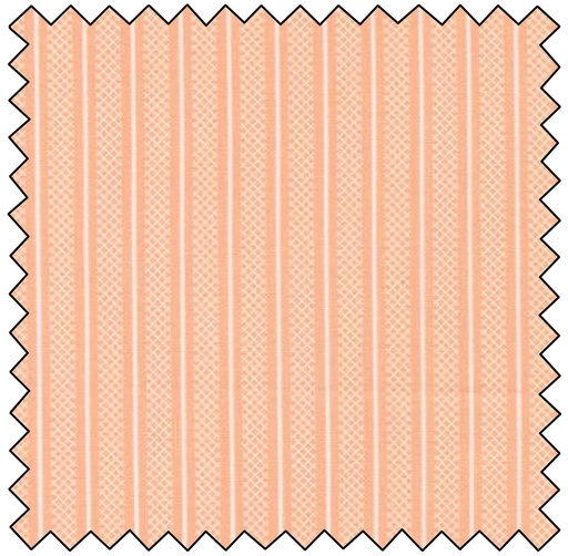 [M531735-17] Flower Girl - Hatched Stripes - PEACHY