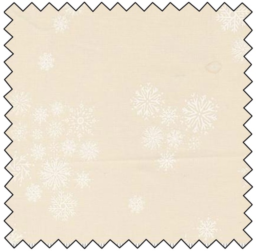 [M545596-31] Cozy Wonderland - Snowflake Fall - NATURAL / WHITE