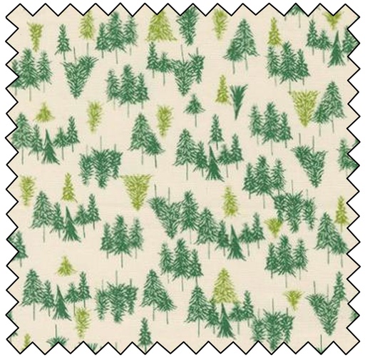 [M545594-11] Cozy Wonderland -  Tree Farm Landscape - LIGHT GREEN