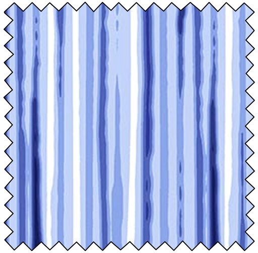 Madison's Garden Painterly Stripe - BLUE