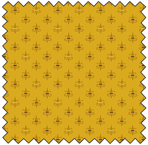 [HEG971-44] Autumn Farmhouse - Fleur De Lis - CHEDDAR