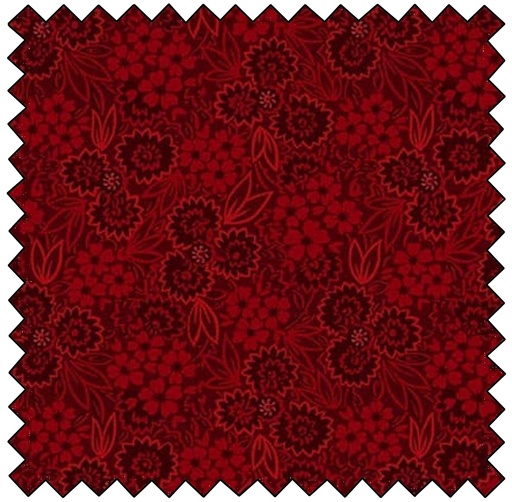 [HEG974-88] Autumn Farmhouse - Pressed Flowers - RED