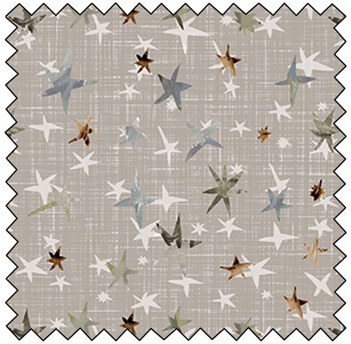 [F90845-14] Winter Dreams - Stars - TAUPE