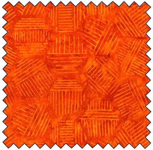 [B81700-58] Hexies Batik - PUMPKIN