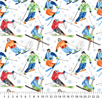 [N27237-10] Winter Sports - Skiing - WHITE MULTI