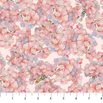 [F90904-21] Elegance - Pink Flowers - PINK