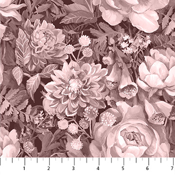 [F90902-36] Elegance - Floral - SEPIA