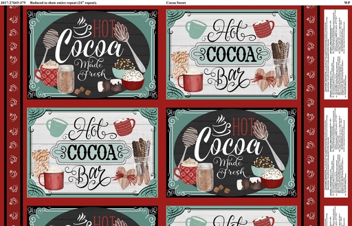 [WP27669-379] Cocoa Sweet - PLACEMAT PANEL