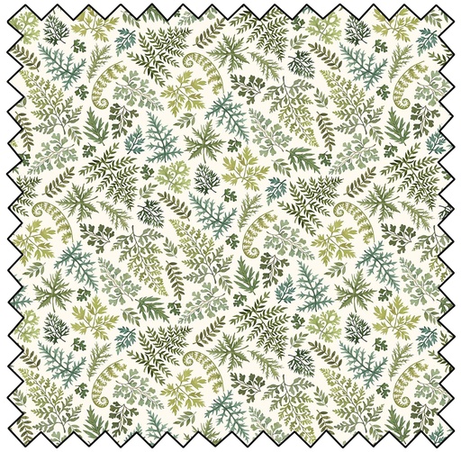 [N27513-11] Wild Harvest - Small Ferns - CREAM