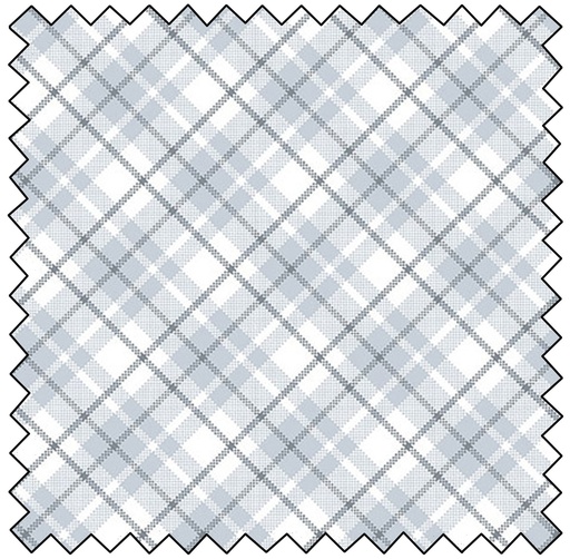 Farmyard Tails Plaid - GREY/WHITE