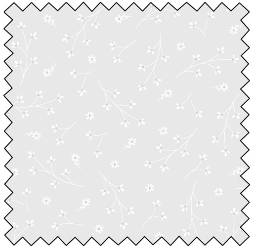 Kimberbell Quilt Backs - 108" - PRETTY PETALS - LIGHT GREY