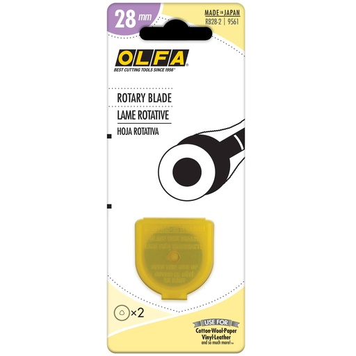 [O9561] OLFA Rotary Blade - 28 MM - 2 PACK